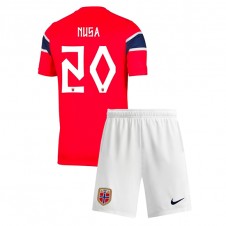 Norge Antonio Nusa #20 Hjemmedraktsett Barn VM 2026 Kortermet (+ korte bukser)